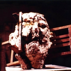 A05，Portrait of Balance keeping No.1, furniture and plaster，95x75x75cm, 1988