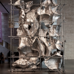 G09, Garden in Data Cloud-10 Moments, 3D print, Photosensitive Reisen & Steel, 600x300x800cm, Shandong Art Museum, 2022