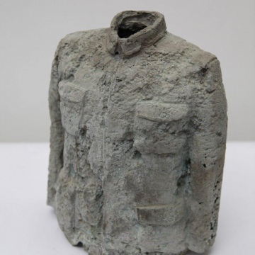 C01, Early Jacket#1, Cast aluminum, 35x28x26cm, 1997