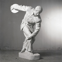 C08, Clothe Vien Study, Discobolus. Painted Bronze, 172x115x80cm, 1998