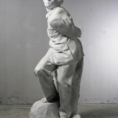 C10, Clothe Vien Study - Dying Slave, Painted Fiberglass ,172x115x80cm, 1998