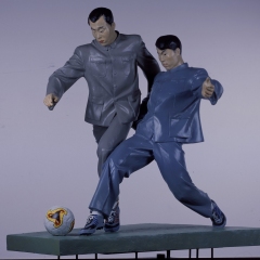 C14, Chinese football, painted plastic, 160x100x110, 2003