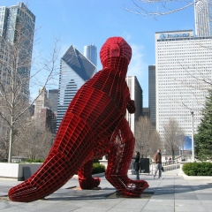 D13, Windy Dinosaur, Painted steel, H540cm，Chicago, 2009